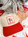 Drinks On Me - Red Vintage Hat