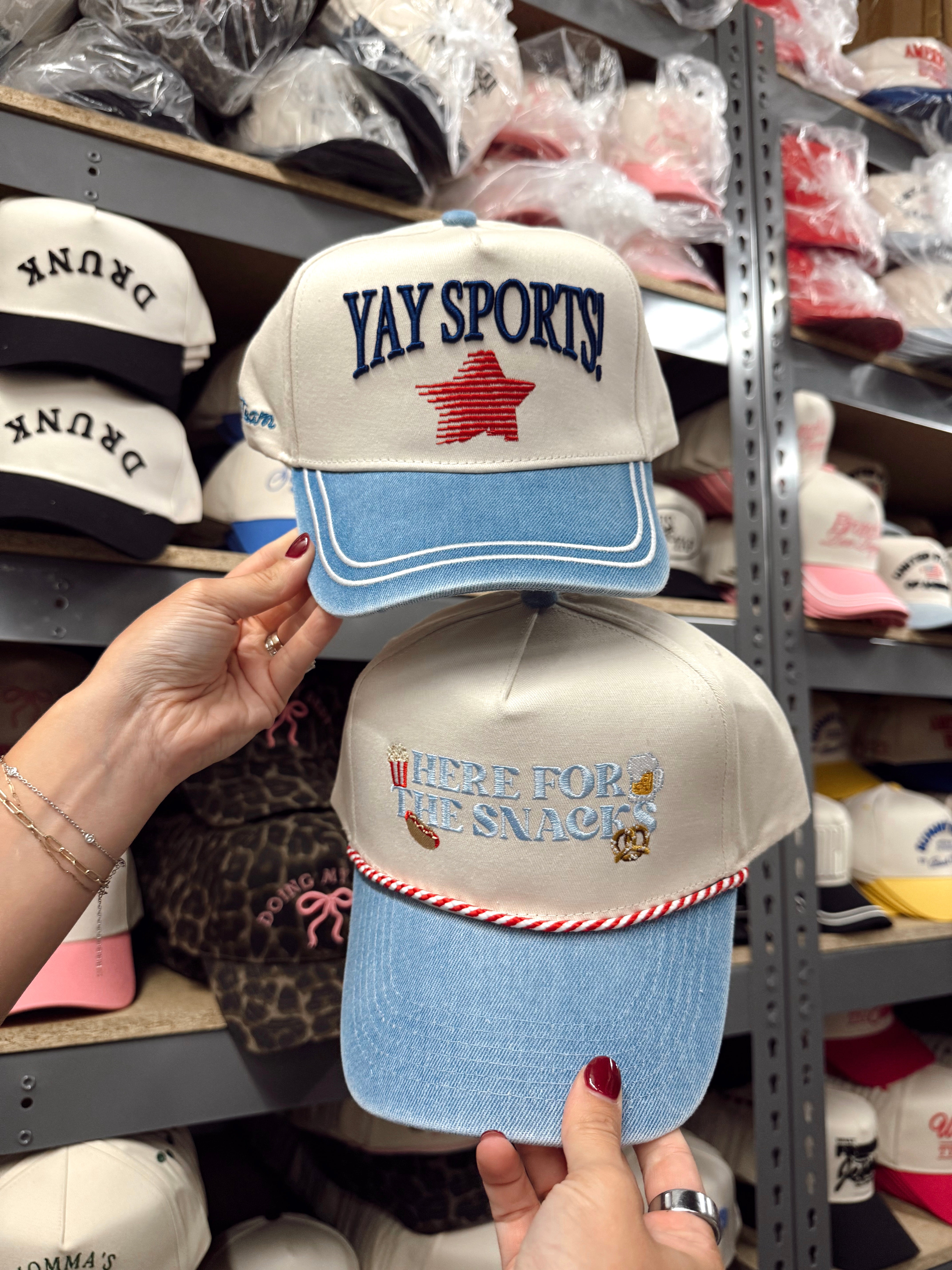 Yay Sports! - Denim Vintage Trucker Hat – KenzKustomz