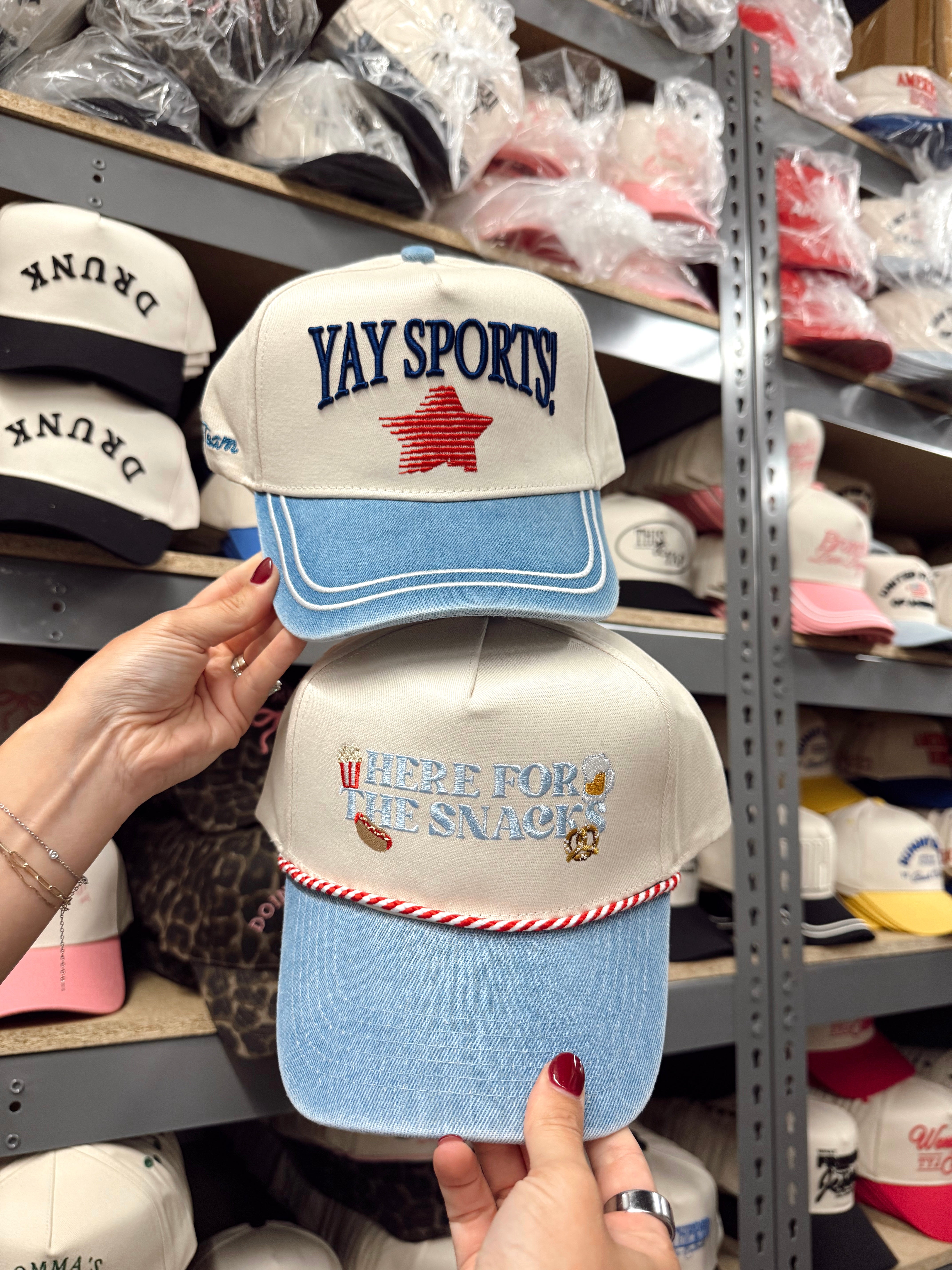 Yay Sports! - Denim Vintage Trucker Hat – KenzKustomz