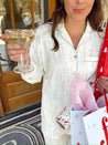 White Prosecco Pajama Set