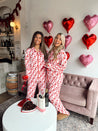 Hearts + Bows Pink Pajama Set