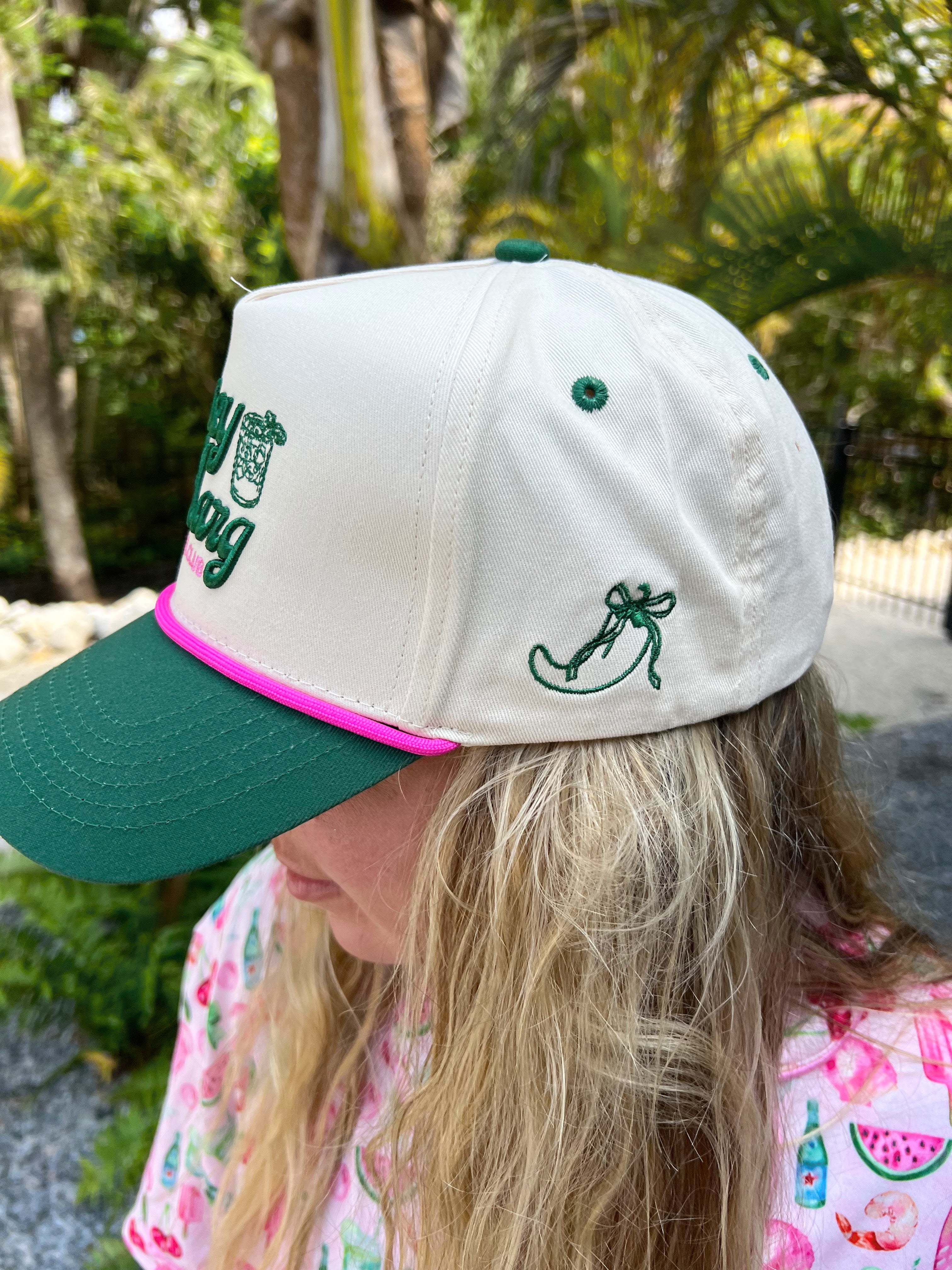 Spicy Marg Social Club - Green Vintage Trucker Hat – KenzKustomz
