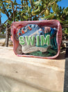 Swim Pink Palms- Clear XL