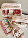 Pink Toile Customizable Makeup Bag Collection