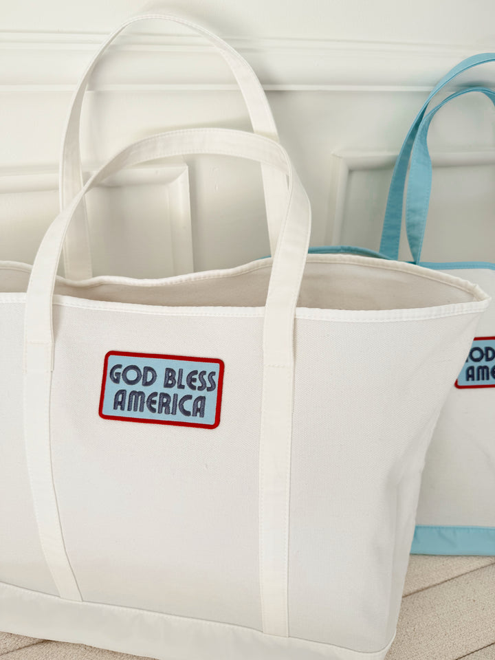 Custom Canvas Tote w/ Patch