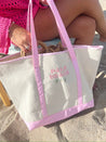 Canvas Boat Tote - Embroidered