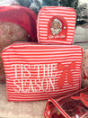 Tis The Season - Red Stripes XL Nylon Bag