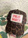 Palm Beach - Leopard Vintage Trucker Hat