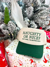 Naughty or Nice? Don't Care - Green Vintage Trucker Hat