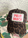 Palm Beach - Leopard Vintage Trucker Hat