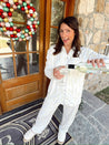 White Prosecco Pajama Set