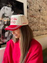 Leave Him On Read - Red Vintage Hat