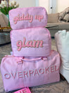 Giddy Up Large - Pink Embroidered