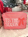 Tis The Season - Red Stripes XL Nylon Bag