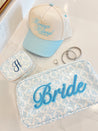 Pink + Blue Toile - Bride Large Bag