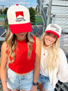 That's a Firstttt Down Vintage Trucker Hat - Red