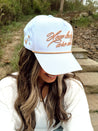 How Lucky Are We - White Vintage Hat