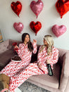 Hearts + Bows Pink Pajama Set