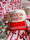 Leave Him On Read - Red Vintage Hat