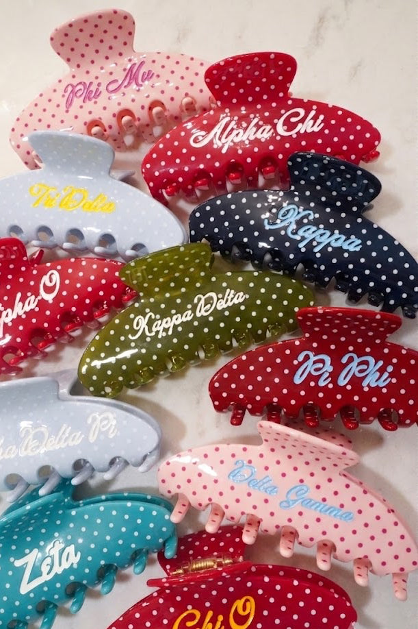 Sorority Greek Hair Clips