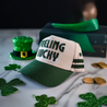 Feeling Lucky - Green Vintage Trucker Hat