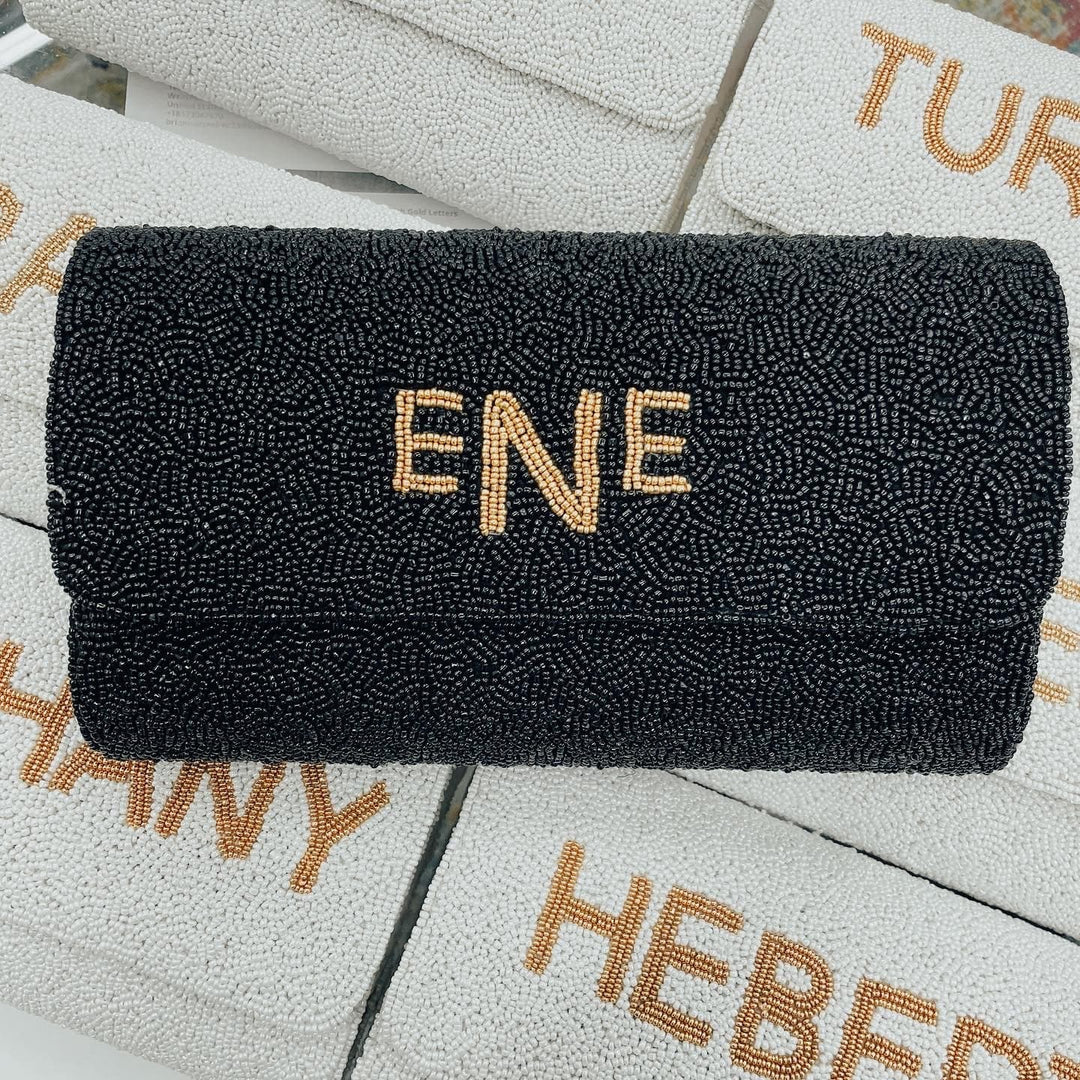 CUSTOM Beaded Clutch